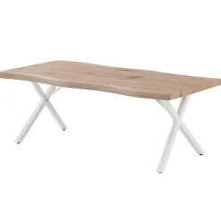 HERMIONE TABLE BASSE 120X60X45CM PIEDS BLANC