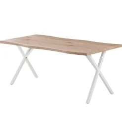 HERMIONE TABLE 180X76X90CM PIEDS BLANC
