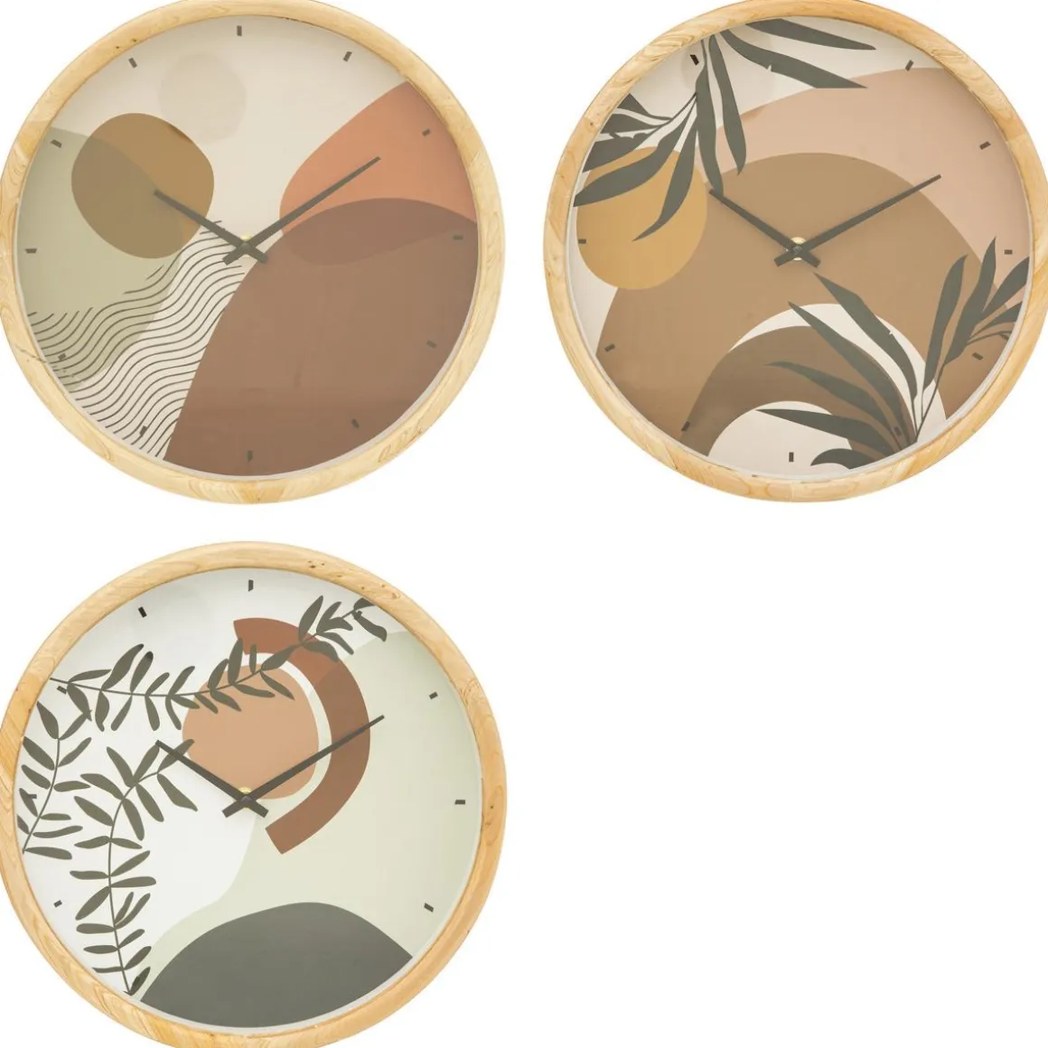 HORLOGE BOIS NILA D.30CM