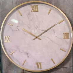 HORLOGE MARBRE NATHALIE D.29CM