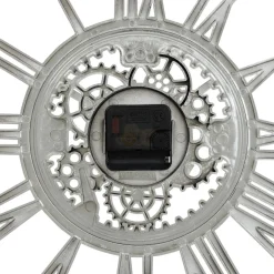 HORLOGE MECANIQUE CHROME RICKY D.40CM
