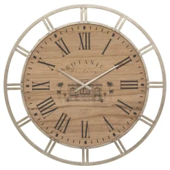 HORLOGE METAL BOTANIC D.70CM