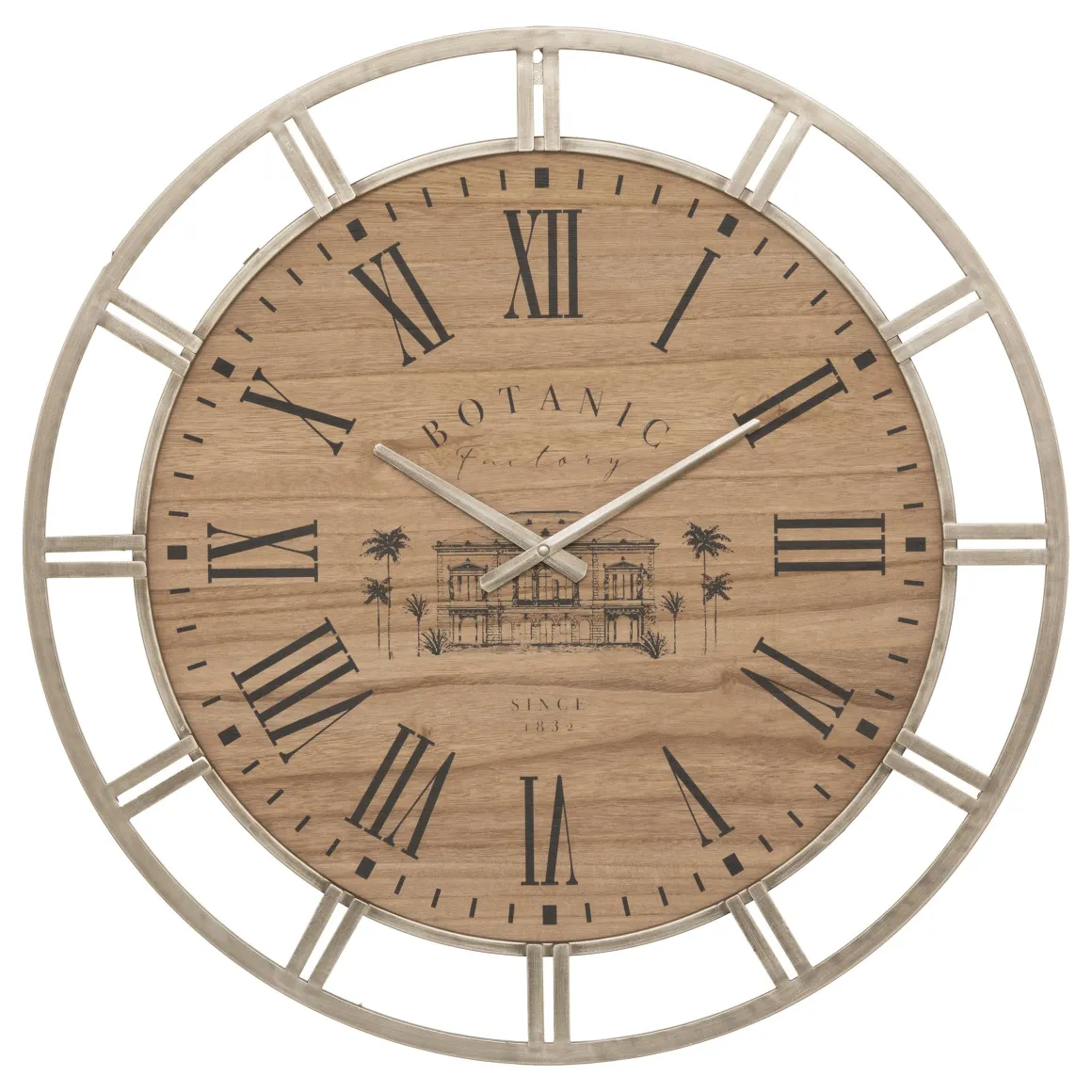 HORLOGE METAL BOTANIC D.70CM