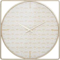 HORLOGE METAL CARRE CHRISTIE D.58CM