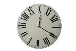 HORLOGE METAL CHIFFRE ROMAIN D.34CM