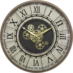 HORLOGE METAL MECANIQUE STELLA D.57CM