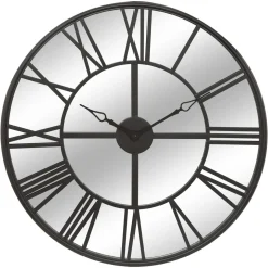 HORLOGE MIROIR METAL DARIO D.70CM