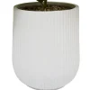 HORTENSIA POT CERAMIQUE MIKA BLANC H.100CM