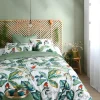 HOUSSE COUETTE 260X240CM PERCALE ARUPANA VERT