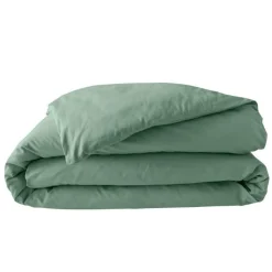 HOUSSE COUETTE 260X240CM PERCALE UNI 78 FILS TILLEUL