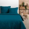 HOUSSE COUETTE 240X220CM PETROLE 57 FILS