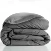 HOUSSE COUETTE 260X240CM UNI 57 FILS LINA ANTHRACITE