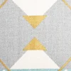 HOUSSE COUSSIN GEOMETRIQUE OR 40X40CM