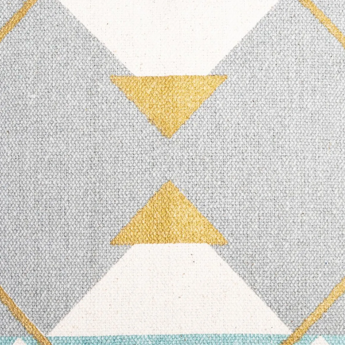 HOUSSE COUSSIN GEOMETRIQUE OR 40X40CM