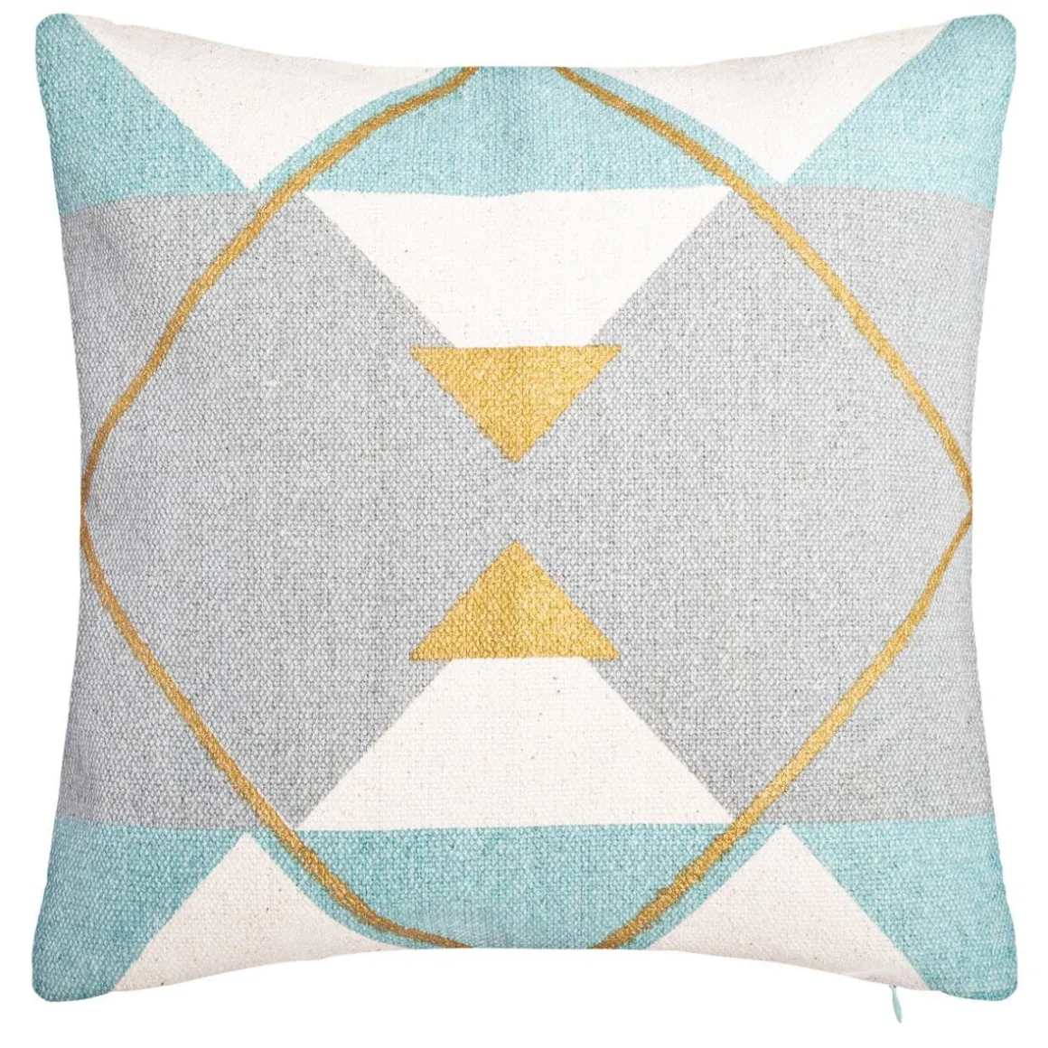 HOUSSE COUSSIN GEOMETRIQUE OR 40X40CM
