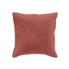 HOUSSE COUSSIN 40X40CM MICROFIBRE UNIE ROMANE TERRACOTTA
