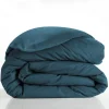 HOUSSE DE COUETTE 240X220CM UNI 57 FILS LINA BLEU