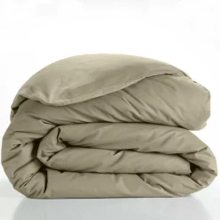 HOUSSE DE COUETTE 260X240CM UNI 57 FILS LINA SABLE