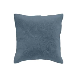 HOUSSE DE COUSSIN ET ENCART 40X40CM ROMANE BLEU
