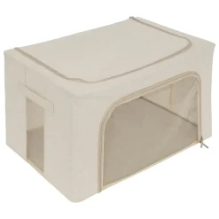 HOUSSE RANGEMENT DOUBLE OUVERTURE DRESSY PLUS BEIGE TAILLE L