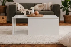 IMAGE TABLE BASSE BLANC 100X40X60CM