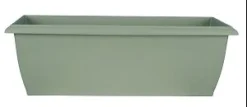 JARDINIERE EVOLUTION GRANDE L.69CM VERT ARGILE 18L