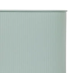 JARDINIERE METAL CELADON AZE L.47CM
