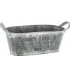 JARDINIERE METAL ZINC D.25.5X13.5X10CM