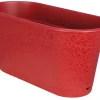JARDINIERE TEREA 60 ET PLATEAU CLIPS ROUGE 12.5 L
