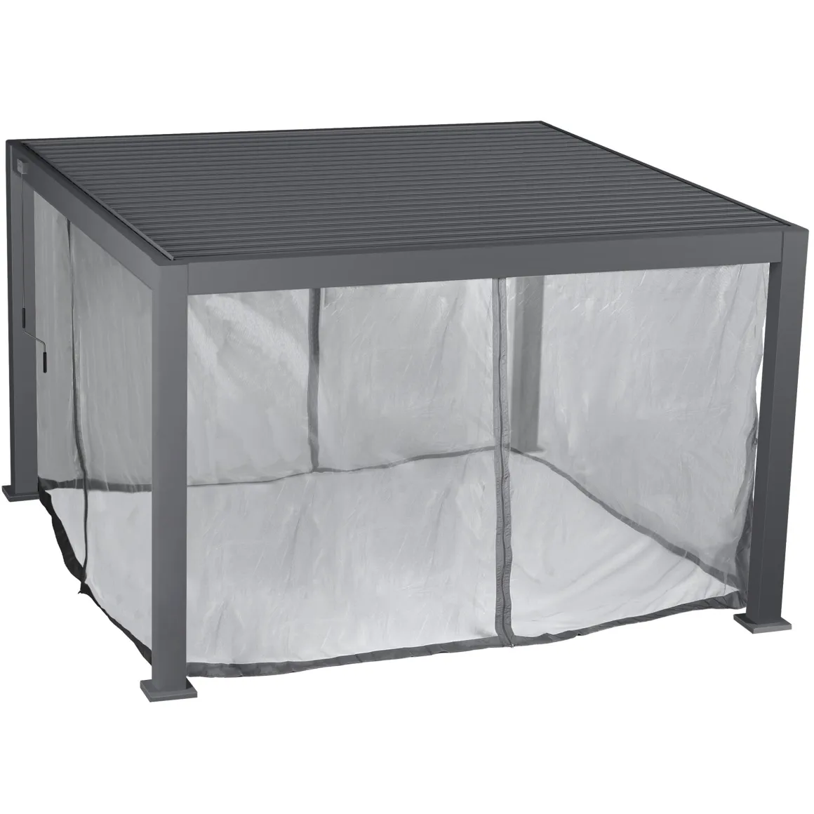 JEU RIDEAU ET RAIL EVORA 3.6X3.6M GRAPHITE