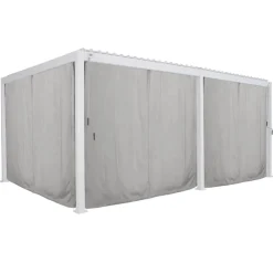 JEU RIDEAU ET RAIL EVORA 6X3.6M GRIS CLAIR