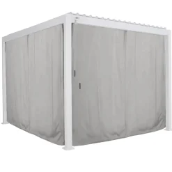 JEU RIDEAU ET RAIL EVORA 3.6X3.6M GRIS CLAIR