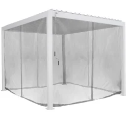 JEU RIDEAU ET RAIL EVORA 3.6X3.6M GRIS CLAIR