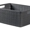 JUTE PANIER RECTANGULAIRE TAILLE M 12L ANTHRACITE