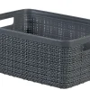 JUTE PANIER RECTANGULAIRE TAILLE S 5L ANTHRACITE