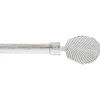 KIT EXT 120 A 210CM D.19 EMBOUT EXOTICA BLANC OR