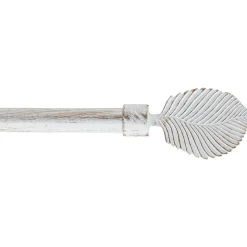 KIT EXT 120 A 210CM D.19 EMBOUT EXOTICA BLANC OR