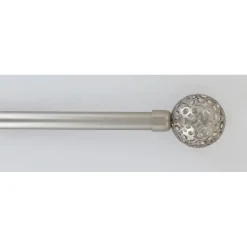 KIT EXT 120 210 CM D19 EMBOUT BOULE PERFOREE ARGENT