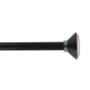 KIT EXT 210 380CM D19 EMBOUT CONI ARGENT NOIR