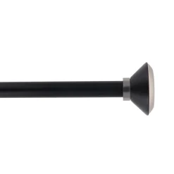 KIT EXT 120 210CM D19 EMBOUT CONI ARGENT NOIR