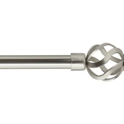 KIT EXT 120 210 CM D16 EMBOUT FLORENCE ARGENT