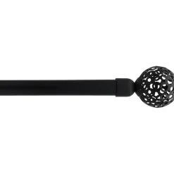 KIT EXT 120 210CM D19 EMBOUT SPHERE NOIR MAT