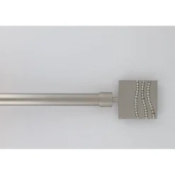 KIT EXT 210 380 CM D19 EMBOUT STRASS ARGENT MAT