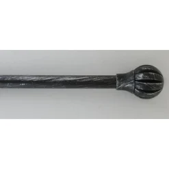 KIT EXT 210 380 CM D19 EMBOUT TOUCH OF ZEN NOIR ARGENT