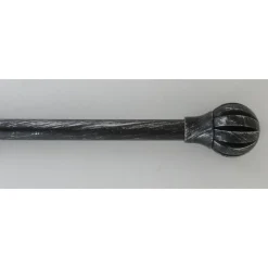 KIT EXT 120 210 CM D19 EMBOUT TOUCH OF ZEN NOIR ARGENT