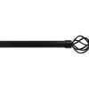KIT EXT 120 210CM D19 EMBOUT TOUPIE NOIR MAT