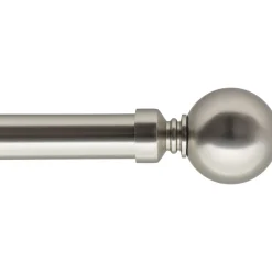 KIT EXT 120 210CM D.28MM EMBOUT BOULE ARGENT MAT