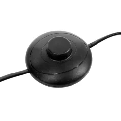 LAMPADAIRE DROIT SAVIO NOIR H.140 CM