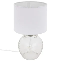 LAMPE A POSER TEVA VERRE TRANSPARENT H.30CM