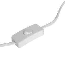 LAMPE A POSER TRAVIS VERRE BLANC H.25CM